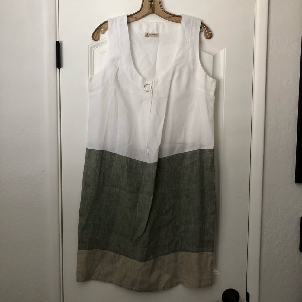 NWOT Puro Lino 100% Italian Linen Mini Dress